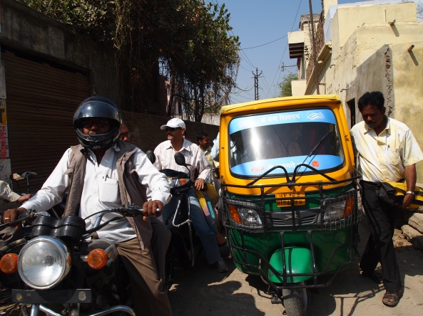 the packed streets of Varanasi