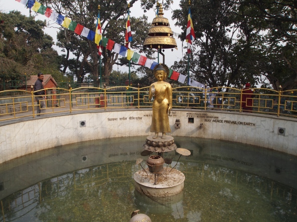 a wishing pool near Swayambhu