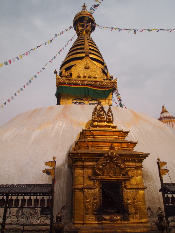 the Swayambhu stupa