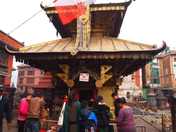 the gilt-roofed temple of Harati Mandir