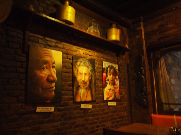 the "warm room" at New Orleans Cafe in Kathmandu
