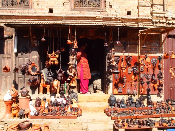 a shop selling pottery made at Potter's Square