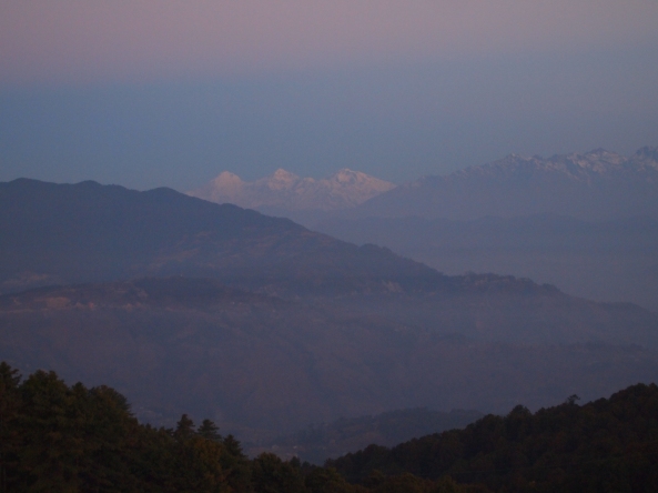 sunrise on the Langtang Range